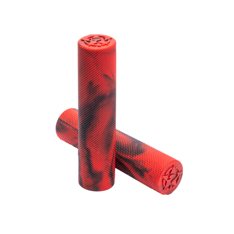 Red Marble rubber Grips