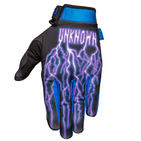 SHORT GLOVE / PURPLE FLAMES | Yellow Glove