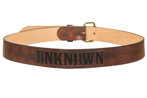 A custom leather belt with American bald eagle buckle worn on screen by  film icon John Wayne at …