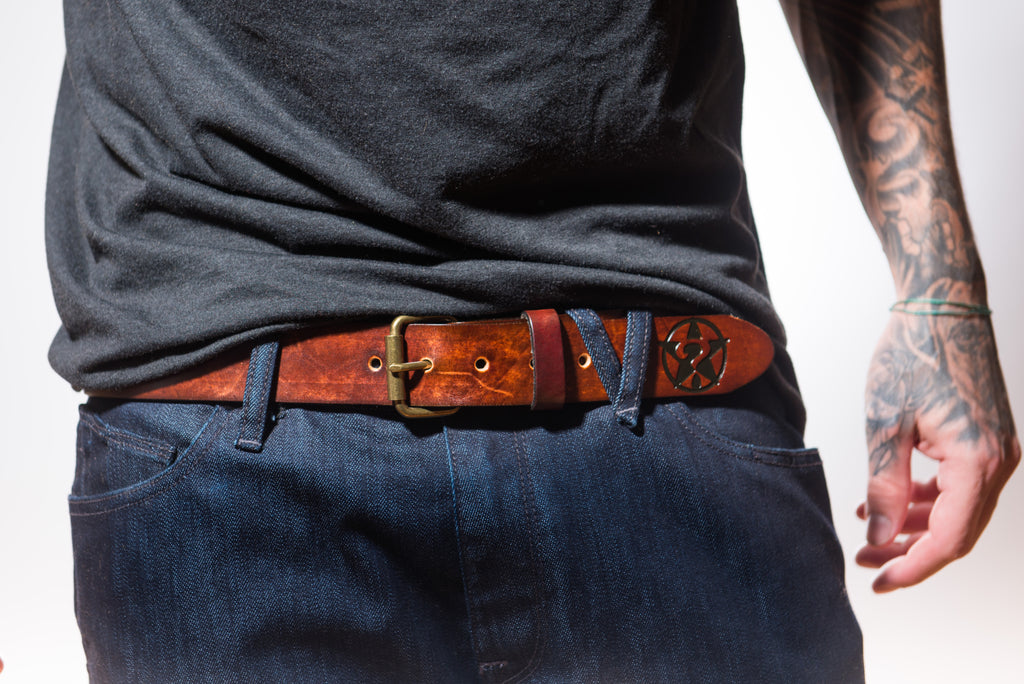 Brown Leather Belt (Black)