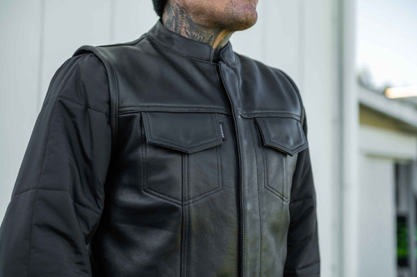 Easy Rider Black Leather Vest – UNKNOWN Industries