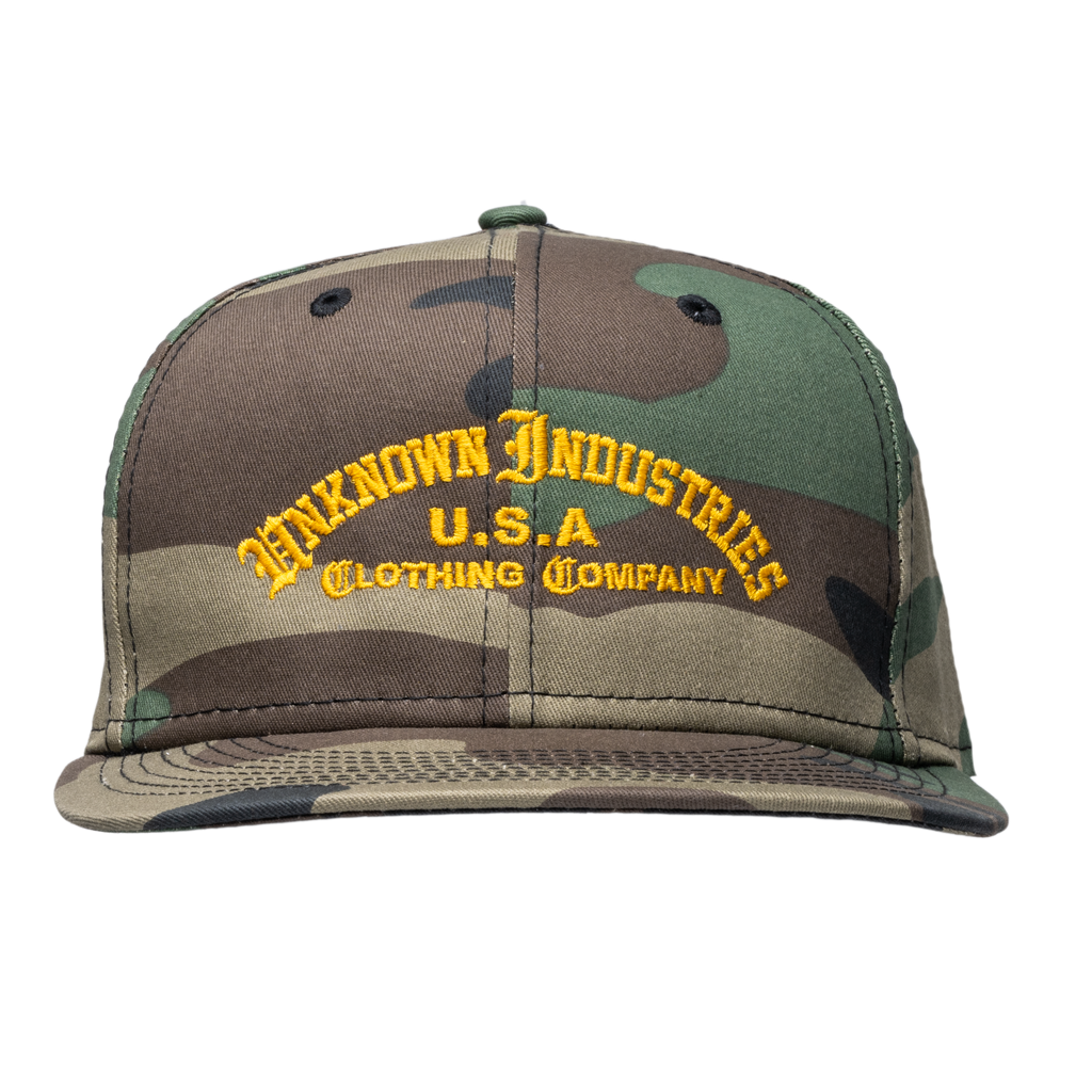 OE Camo New Era Hat – UNKNOWN Industries