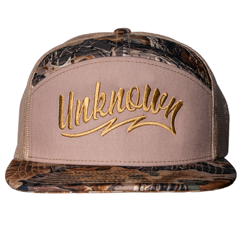 Signature Camo 3 panel hat