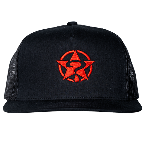 Circle star Black/Red Hat