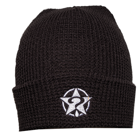 Black Circle Star Beanie