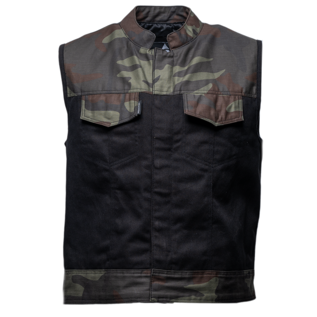 Black/Camo Denim Vest – UNKNOWN Industries