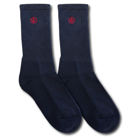 Style Sock - Grey/Red