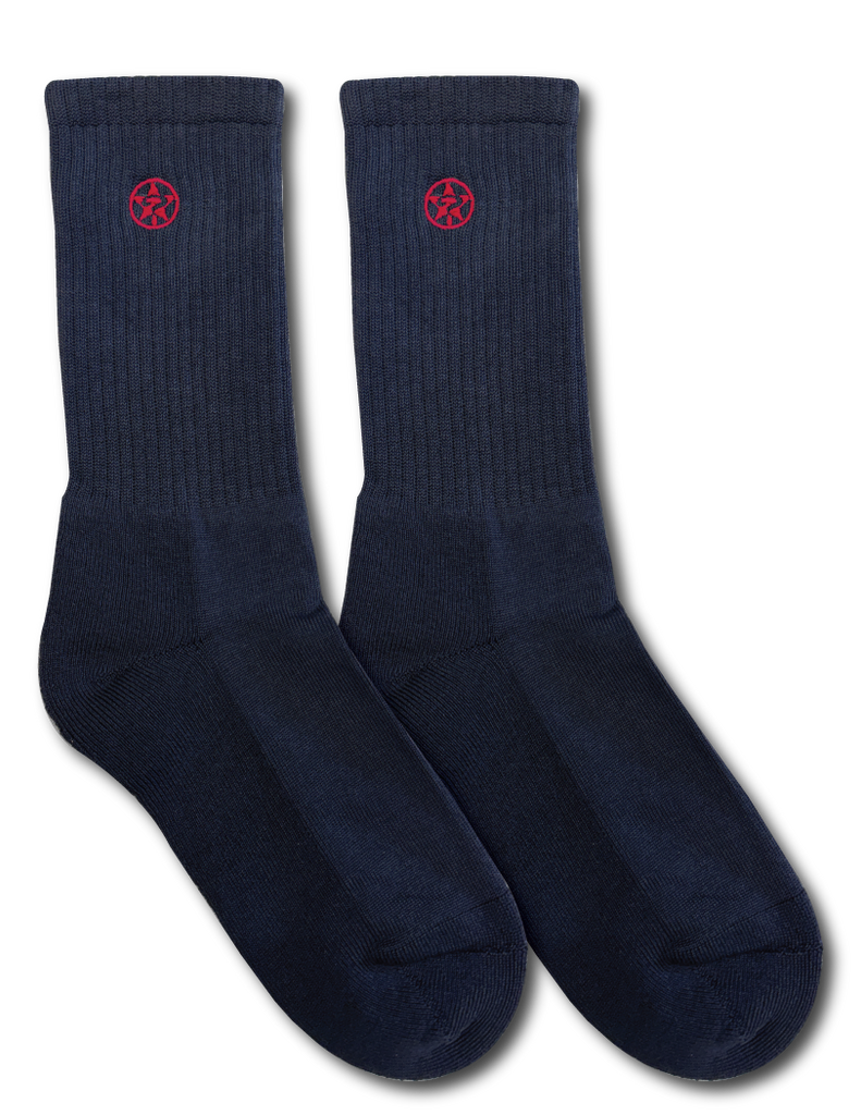 Style Sock - Grey/Red
