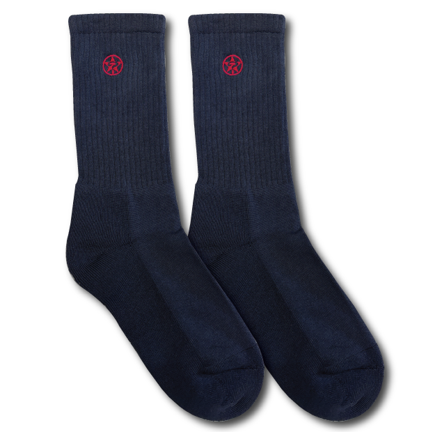 Style Sock - Grey/Red