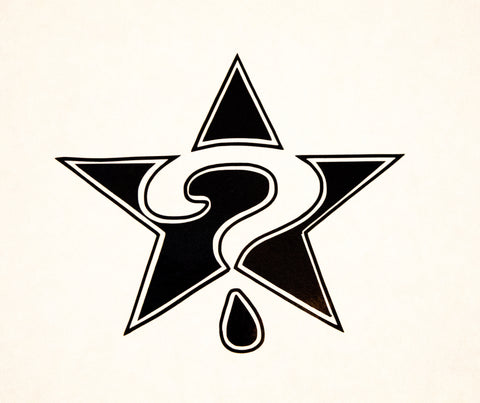 "Star Logo" Cut-Out Vinyl Sticker Red, Gold, Black or White