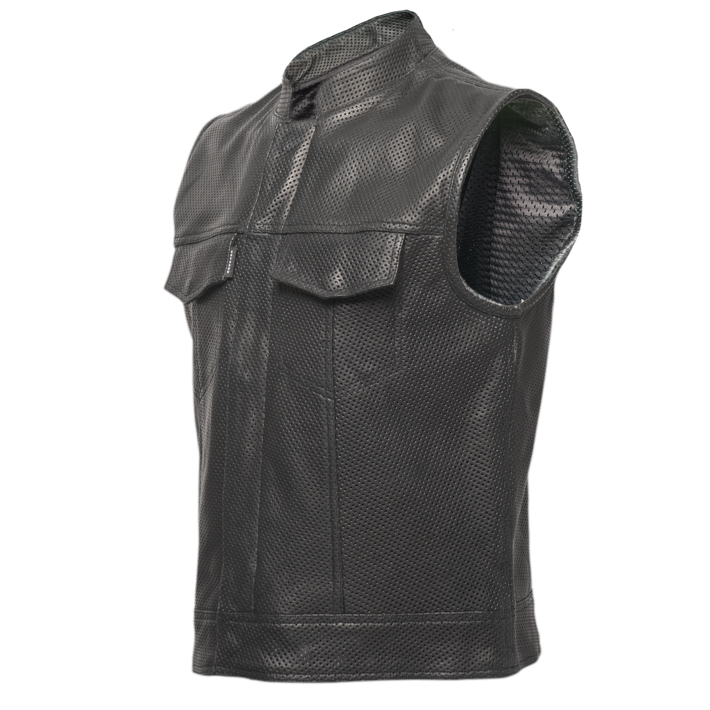 Perforated Leather  Vest