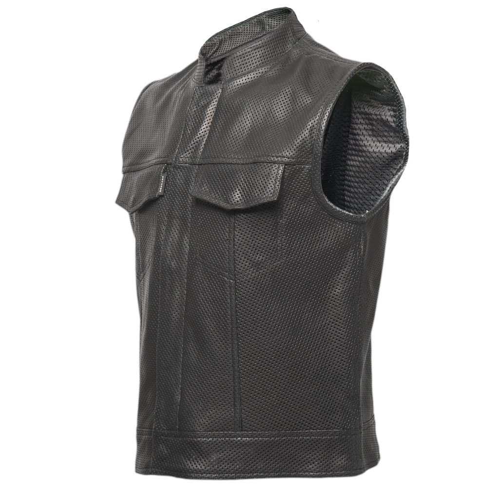Perforated Leather Vest UNKNOWN Industries