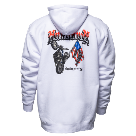 USA White Hoodie