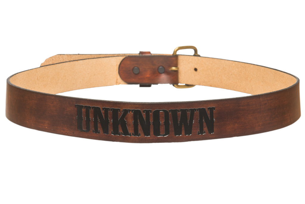 John Wayne Brown Leather Belt (Black)