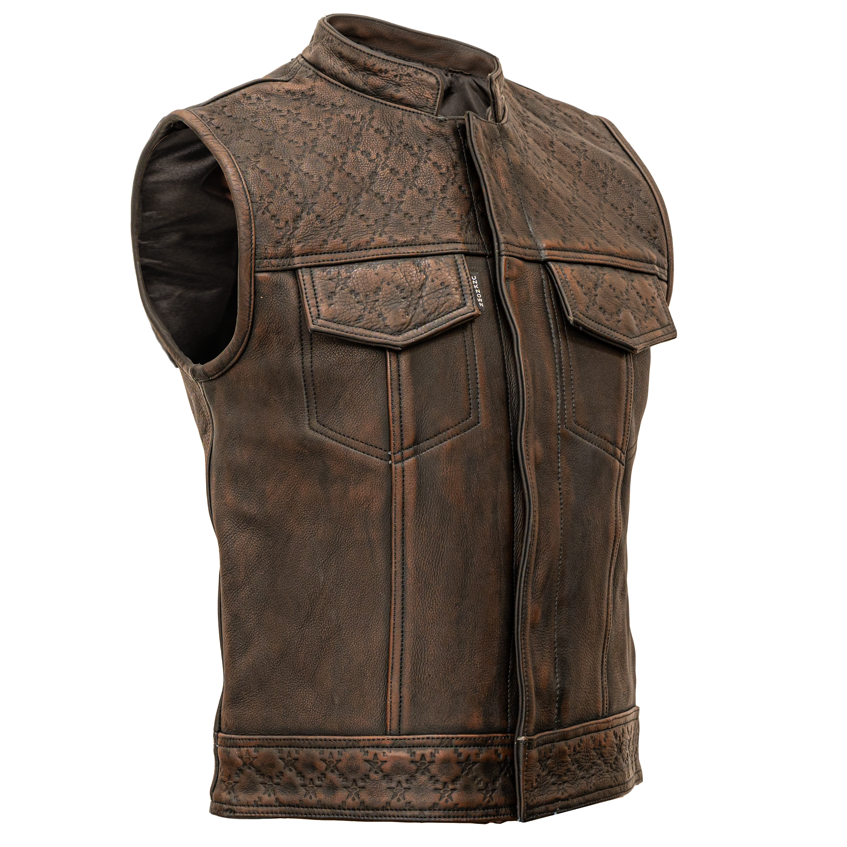 96SS UNDERCOVER ドクロ期 LEATHER VEST Undercover-Zipped 96SS UNDERCOVER ドクロ期 LEATHER VEST Undercover-Zipped