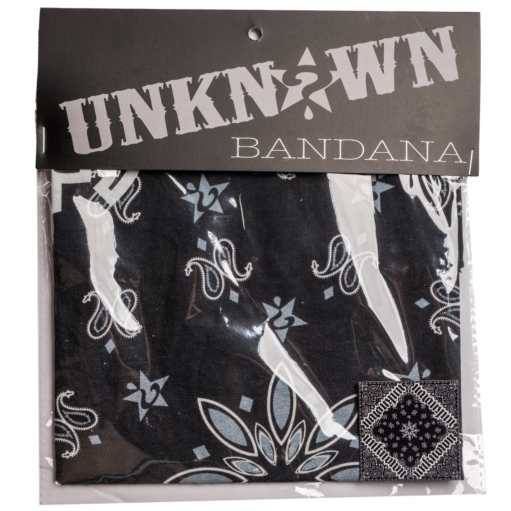 UNKNOWN BLACK BANDANA – UNKNOWN Industries
