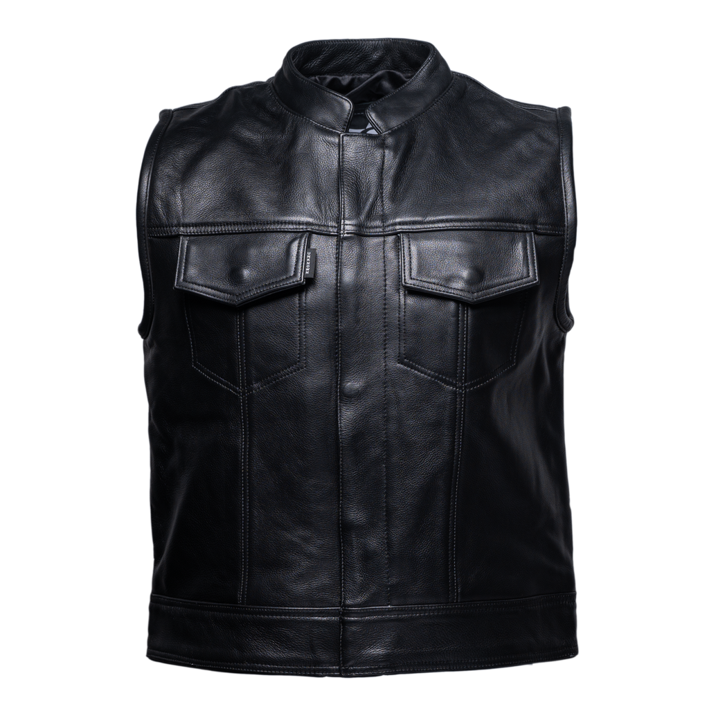 Easy Rider Black Leather Vest