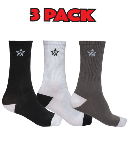 UNKNOWN 3 PACK (Black, White & Grey)