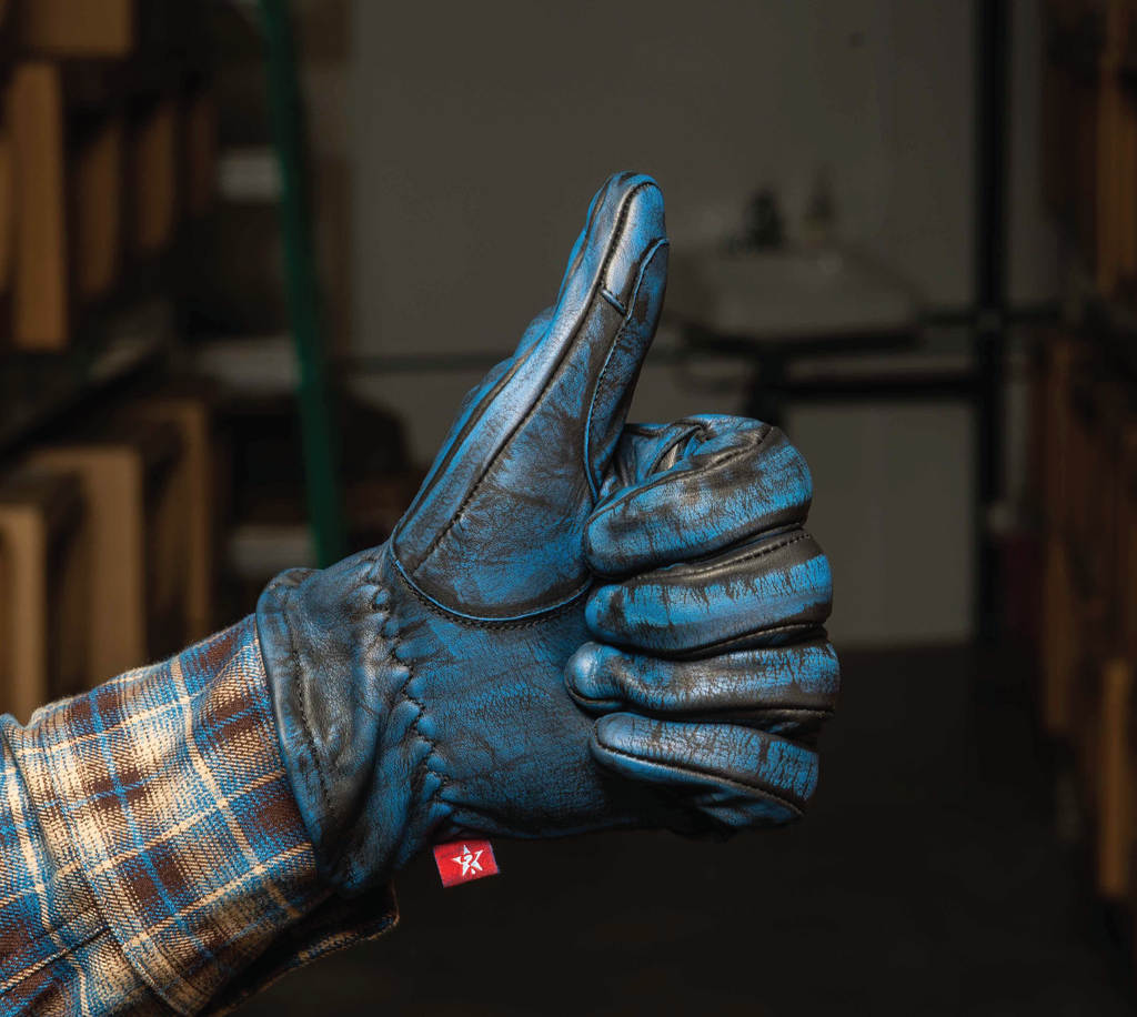 Originals-Leather Gloves (BLUE)