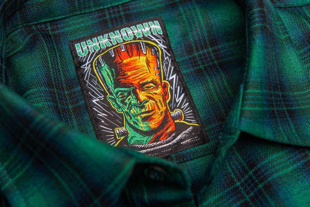 Green Frankenstein Flannel