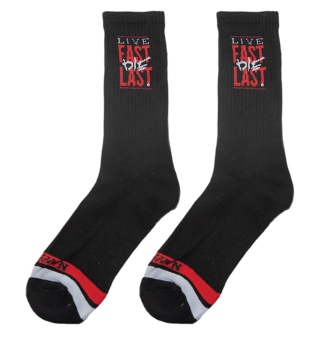 Live Fast Die Last Socks