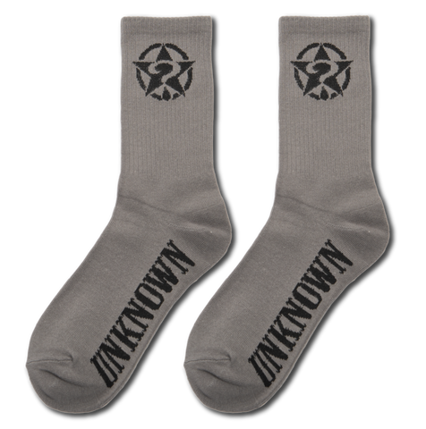 GREY LOGO SOCKS