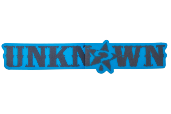 Swing Arm BLUE/BLUE Unknown Sticker – UNKNOWN Industries